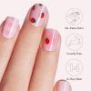 imageDashing Diva Glaze Nail Strip Duo  Glazed Collection  Strawberry Glaze ampamp Sangria Glaze  Long Lasting Chip Resistant SemiCured Gel Nail Strips  Contains 2 ColorsEat Your Fruits