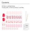 imageDashing Diva Glaze Nail Strip Duo  Glazed Collection  Strawberry Glaze ampamp Sangria Glaze  Long Lasting Chip Resistant SemiCured Gel Nail Strips  Contains 2 ColorsEat Your Fruits