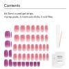 imageDashing Diva Glaze Nail Strip Duo  Glazed Collection  Strawberry Glaze ampamp Sangria Glaze  Long Lasting Chip Resistant SemiCured Gel Nail Strips  Contains 2 ColorsPopstar Purples