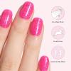 imageDashing Diva Glaze Nail Strip Set  Cherry Vanilla  Long Lasting Chip Resistant SemiCured Gel Nail Strips  Summer Gel Set  4Piece Manicure Kit with 32 StripsWatermelon Smoothie