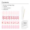 imageDashing Diva Glaze Nail Strip Set  Cherry Vanilla  Long Lasting Chip Resistant SemiCured Gel Nail Strips  Summer Gel Set  4Piece Manicure Kit with 32 StripsCentral Park Picnic
