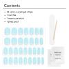 imageDashing Diva Glaze Nail Strip Set  Cherry Vanilla  Long Lasting Chip Resistant SemiCured Gel Nail Strips  Summer Gel Set  4Piece Manicure Kit with 32 StripsH20MG