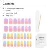 imageDashing Diva Glaze Nail Strip Set  Cherry Vanilla  Long Lasting Chip Resistant SemiCured Gel Nail Strips  Summer Gel Set  4Piece Manicure Kit with 32 StripsPastel Baby