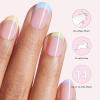 imageDashing Diva Glaze Nail Strip Set  Cherry Vanilla  Long Lasting Chip Resistant SemiCured Gel Nail Strips  Summer Gel Set  4Piece Manicure Kit with 32 StripsPastel Baby