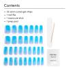 imageDashing Diva Glaze Nail Strip Set  Cherry Vanilla  Long Lasting Chip Resistant SemiCured Gel Nail Strips  Summer Gel Set  4Piece Manicure Kit with 32 StripsBlue Spirulina