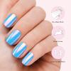 imageDashing Diva Glaze Nail Strip Set  Cherry Vanilla  Long Lasting Chip Resistant SemiCured Gel Nail Strips  Summer Gel Set  4Piece Manicure Kit with 32 StripsBlue Spirulina