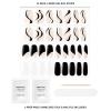 imageDashing Diva Glaze Nail Strips  Midnight Swirl  Works with Any LED Nail Lamp  Long Lasting Chip Resistant Semicured Gel Strips  34 Salon Quality Nude Gel Nails 1 Prep Pad 1 File
