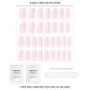 imageDashing Diva Glaze Nail Strips  Strawberry Glaze  Works with LED Lamp  Long Lasting Semicured Gel Strips  Contains 34 Nail Wraps 1 Prep Pad 1 Nail File