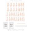 imageDashing Diva Glaze Nail Strips  Wavy Gravy  Works with Any LED Nail Lamp  Long Lasting Chip Resistant Semicured Gel Nail Strips  34 Salon Quality Nude Gel Nails 1 Prep Pad 1 Nail File