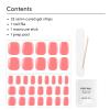 imageDashing Diva Glaze Pedicure Nail Strip Set  Blueberry Bliss  Long Lasting Chip Resistant SemiCured Gel Nail Strips  Summer Gel Set  4Piece Pedicure Kit with 32 StripsGrapefruit Gone Wild
