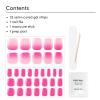 imageDashing Diva Glaze Pedicure Nail Strip Set  Blueberry Bliss  Long Lasting Chip Resistant SemiCured Gel Nail Strips  Summer Gel Set  4Piece Pedicure Kit with 32 StripsDragon Fruit Sorbet