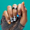 imageDashing Diva Gloss Halloween Nail Strips  Twisted Nightmare  UV Free Long Lasting Cute Halloween Gel Nail Stickers  Contains 32 Nail Wraps 1 Prep Pad 1 Nail FileStitches and Stones