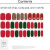 imageDashing Diva Gloss Mint Whirled  Whirled Rose Holiday  UV Free Chip Resistant Long Lasting Gel Nail Stickers With 32 Wraps Prep Pad Nail FileDad Plaid