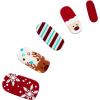 imageDashing Diva Gloss Mint Whirled  Whirled Rose Holiday  UV Free Chip Resistant Long Lasting Gel Nail Stickers With 32 Wraps Prep Pad Nail FileSantas Helper