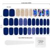 imageDashing Diva Gloss Nail Strips  Blue Vixon  UV Free Chip Resistant Long Lasting Gel Nail Stickers  Contains 32 Nail Wraps 1 Prep Pad 1 Nail File