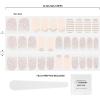 imageDashing Diva Gloss Nail Strips  Wild Flower  UV Free Long Lasting Floral Nail Stickers with Pink Accent Nails  Contains 32 Nail Wraps 1 Prep Pad 1 Nail FileIn the Blush