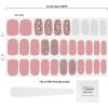 imageDashing Diva Gloss Nail Strips  Wild Flower  UV Free Long Lasting Floral Nail Stickers with Pink Accent Nails  Contains 32 Nail Wraps 1 Prep Pad 1 Nail FileRose Sparkle