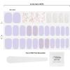 imageDashing Diva Gloss Nail Strips  Wild Flower  UV Free Long Lasting Floral Nail Stickers with Pink Accent Nails  Contains 32 Nail Wraps 1 Prep Pad 1 Nail FileGleam Queen