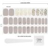 imageDashing Diva Gloss Nail Wraps  All Lined Up  UV Free Chip Resistant Long Lasting Gel strips  Contains 32 Strips 1 Prep Pad 1 File