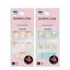 imageDashing Diva Magic Press Nail Bundle  Dreaming in Pastel Collection  Short Square Press On Nails  Pink Passion ampamp Inner Peace  Long Lasting Gel  Lasts Up to 7 Days  2 SetsThe On An Island Collection