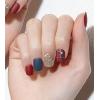 imageDashing Diva Magic Press Nails  Day to Night  Short Square Shaped Press On Nails  Long Lasting Stick On Gel Nails  Lasts Up to 7 Days  Contains 30 Stick On Nails 1 Prep Pad 1 FileHomecoming