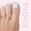 imageDashing Diva Magic Press Pedicure Set  Blank Slate  Press On Nails  Long Lasting Gel  Lasts Up to 10 Days  Summer Gel Set  4Piece Pedicure Kit with 24 NailsBlank Slate