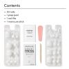 imageDashing Diva Magic Press Pedicure Set  Blank Slate  Press On Nails  Long Lasting Gel  Lasts Up to 10 Days  Summer Gel Set  4Piece Pedicure Kit with 24 NailsBlank Slate