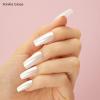 imageDashing Diva Nailbliss Glazed Donut Gel Manicure Bundle  Vanilla Glaze ampamp French Glaze  Salon Quality Easy to Apply and Chip Resistant  Contains 2 Sets of 30 Long Length Square ShapedVanilla Glaze  French Glaze