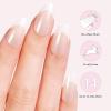 imageDashing Diva Nailbliss XL Gel Manicure Set  Darling Dreamer  Salon Quality Easy to Apply and Chip Resistant  Contains 30 ExtraLong Length Square Shaped Glue On Gel NailsGN133
