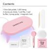 imageDashing Diva One Gel Magnetic Starter Kit  Iridescent Topper  3in1 Base Coat Nail Color ampamp Top Coat  Magnetic Polish  9Piece Manicure Set with LED Gel LampVILLAINOUS