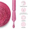 imageDashing Diva One Gel Magnetic Starter Kit  Iridescent Topper  3in1 Base Coat Nail Color ampamp Top Coat  Magnetic Polish  9Piece Manicure Set with LED Gel LampVILLAINOUS