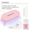 imageDashing Diva One Gel Magnetic Starter Kit  Iridescent Topper  3in1 Base Coat Nail Color ampamp Top Coat  Magnetic Polish  9Piece Manicure Set with LED Gel LampARISTOCRAT