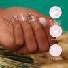 imageDashing Diva Patriotic Gloss Nail Strips  Blue Jean Baby  UV Free Chip Resistant Long Lasting Gel Nail Stickers  3Piece Manicure Set  Contains 32 Wraps 1 Prep Pad 1 FileWallflower Frenzy