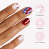 imageDashing Diva Patriotic Gloss Nail Strips  Blue Jean Baby  UV Free Chip Resistant Long Lasting Gel Nail Stickers  3Piece Manicure Set  Contains 32 Wraps 1 Prep Pad 1 FileNails That I Love