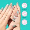 imageDashing Diva Patriotic Gloss Nail Strips  Blue Jean Baby  UV Free Chip Resistant Long Lasting Gel Nail Stickers  3Piece Manicure Set  Contains 32 Wraps 1 Prep Pad 1 FileDesert Quartz