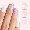 imageDashing Diva Patriotic Gloss Nail Strips  Blue Jean Baby  UV Free Chip Resistant Long Lasting Gel Nail Stickers  3Piece Manicure Set  Contains 32 Wraps 1 Prep Pad 1 FileHip Hop