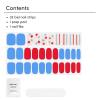 imageDashing Diva Patriotic Gloss Nail Strips  Blue Jean Baby  UV Free Chip Resistant Long Lasting Gel Nail Stickers  3Piece Manicure Set  Contains 32 Wraps 1 Prep Pad 1 FileBlue Jean Baby