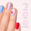 imageDashing Diva Patriotic Gloss Nail Strips  Blue Jean Baby  UV Free Chip Resistant Long Lasting Gel Nail Stickers  3Piece Manicure Set  Contains 32 Wraps 1 Prep Pad 1 FileBlue Jean Baby