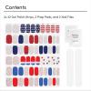 imageDashing Diva Patriotic Gloss Nail Strips Bundle  Salute ampamp Independent  UV Free Chip Resistant Long Lasting Gel Nail Stickers  Contains 2 SetsSalute  Independence