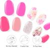 imageDashing Diva Patriotic Gloss Nail Strips Bundle  Salute ampamp Independent  UV Free Chip Resistant Long Lasting Gel Nail Stickers  Contains 2 SetsThe Bright Pinks Collection