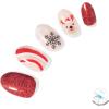 imageDashing Diva Winter Wonderland Gel Nail Strips  LED Lamp Compatible Long Lasting Chip Resistant  32 Salon Quality Wraps 2 Prep Pads 1 Nail FileJolly and Bright