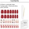 imageDashing Diva Winter Wonderland Gel Nail Strips  LED Lamp Compatible Long Lasting Chip Resistant  32 Salon Quality Wraps 2 Prep Pads 1 Nail FileJolly and Bright