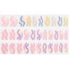 imageDashing Diva Gloss Nail Strips  Spring Swirl  UV Free Chip Resistant Long Lasting Gel Stickers  Contains 32 Wraps 1 Prep Pad 1 Nail File
