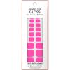 imageDashing Diva Gloss Pedicure  Shocking Pink UV Free Chip Resistant Long Lasting Gel Pedicure Strips  22 Nail Wraps 1 Prep Pad 1 Nail File