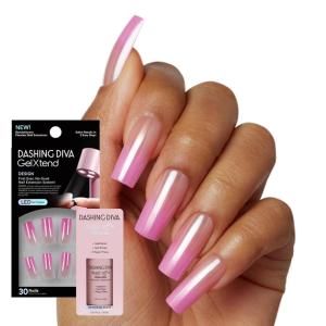 imageDashing Diva GelXtend Design ampamp Removal Kit  Nail Tips ampamp Magic Off Remover  Acrylic Nails with LED Glue  Lasts Up to 14 Days  Press On Remover with Niacinamide and Castor Oil  Graceful GirlPitaya Punch