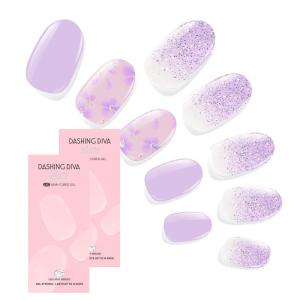 imageDashing Diva Glaze Nail Strip Duo  Glazed Collection  Strawberry Glaze ampamp Sangria Glaze  Long Lasting Chip Resistant SemiCured Gel Nail Strips  Contains 2 ColorsFor The Lilac Lover