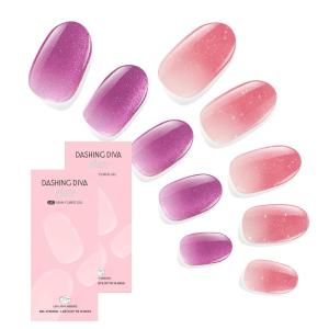 imageDashing Diva Glaze Nail Strip Duo  Glazed Collection  Strawberry Glaze ampamp Sangria Glaze  Long Lasting Chip Resistant SemiCured Gel Nail Strips  Contains 2 ColorsPopstar Purples