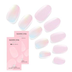 imageDashing Diva Glaze Nail Strip Duo  Glazed Collection  Strawberry Glaze ampamp Sangria Glaze  Long Lasting Chip Resistant SemiCured Gel Nail Strips  Contains 2 ColorsCotton Candy