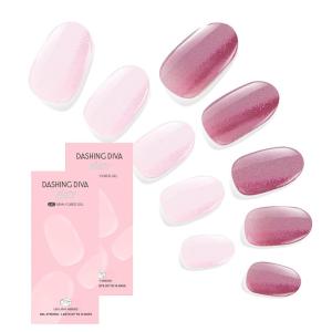 imageDashing Diva Glaze Nail Strip Duo  Glazed Collection  Strawberry Glaze ampamp Sangria Glaze  Long Lasting Chip Resistant SemiCured Gel Nail Strips  Contains 2 ColorsGlazed