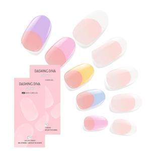 imageDashing Diva Glaze Nail Strip Duo  Glazed Collection  Strawberry Glaze ampamp Sangria Glaze  Long Lasting Chip Resistant SemiCured Gel Nail Strips  Contains 2 ColorsFrench For Everyone